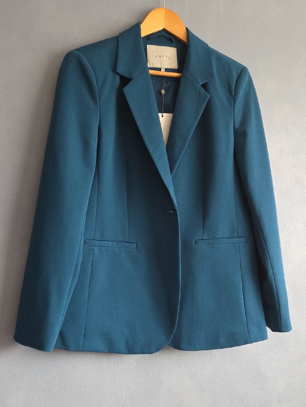 KAFFE SAKURA, BLUE  LONGSLEEVE SINGLE-BREASTED BLAZER  EUR 38, NWT